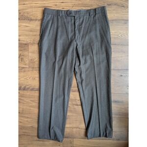 H. Stockton Atlanta‎ Mens Comfort-EZE Pants 38 Gray Wool Cashmere Trousers READ